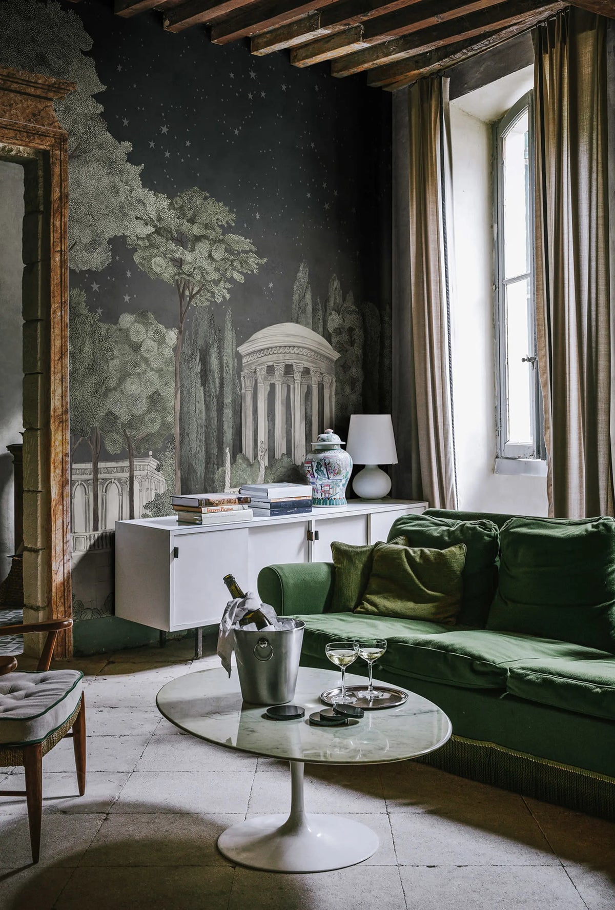 Chatsworth Park, Night Mural Wallpaper - room preview 02