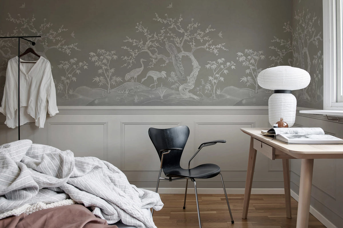 Chinoiserie Blossom, Panels Mural Wallpaper - room preview 02