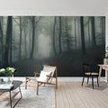Forest in Fog Mural Wallpaper - room preview 02