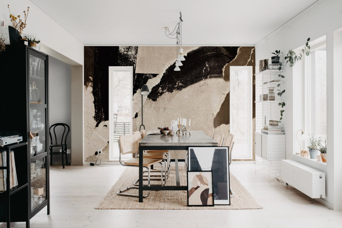 Rip Off, Brown Mural Wallpaper - room preview 02