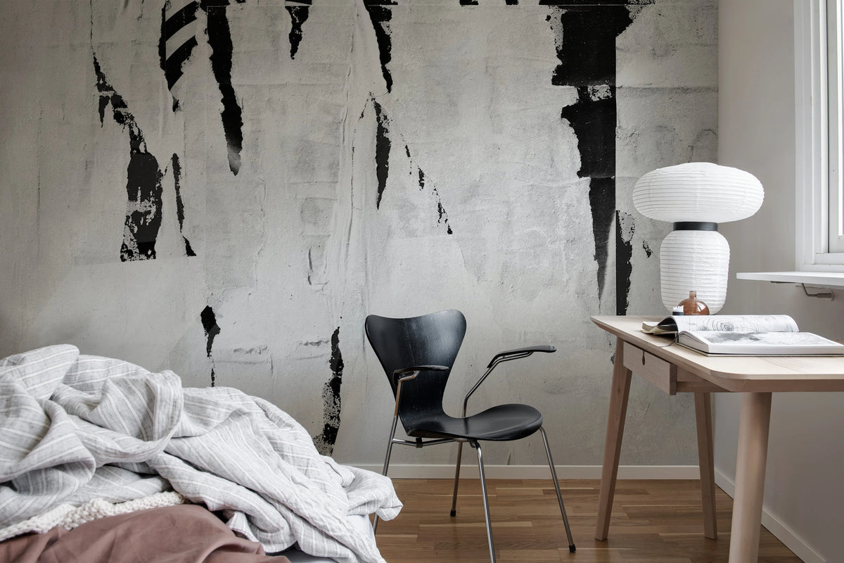 Rip Off, Graphite Mural Wallpaper - room preview 02