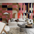 Abstract Fun Mural Wallpaper - room preview 02
