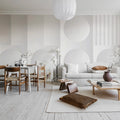 Geometric Shadows Mural Wallpaper - room preview 02