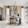 Paint Stripes, Soft Mural Wallpaper - room preview 02