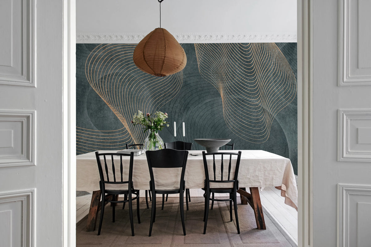 Affluence, Sapphire Mural Wallpaper - room preview 02
