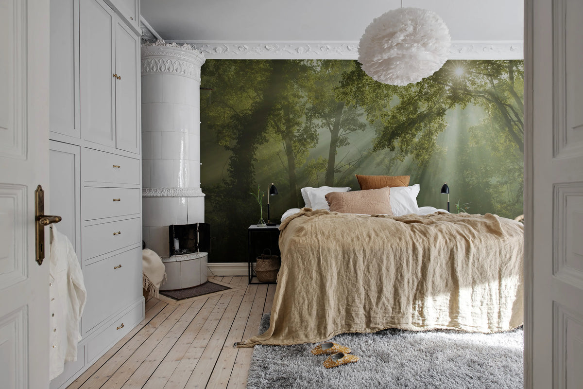Sun Rays Mural Wallpaper - room preview 02