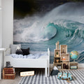 Single Wave Mural Wallpaper - room preview 02