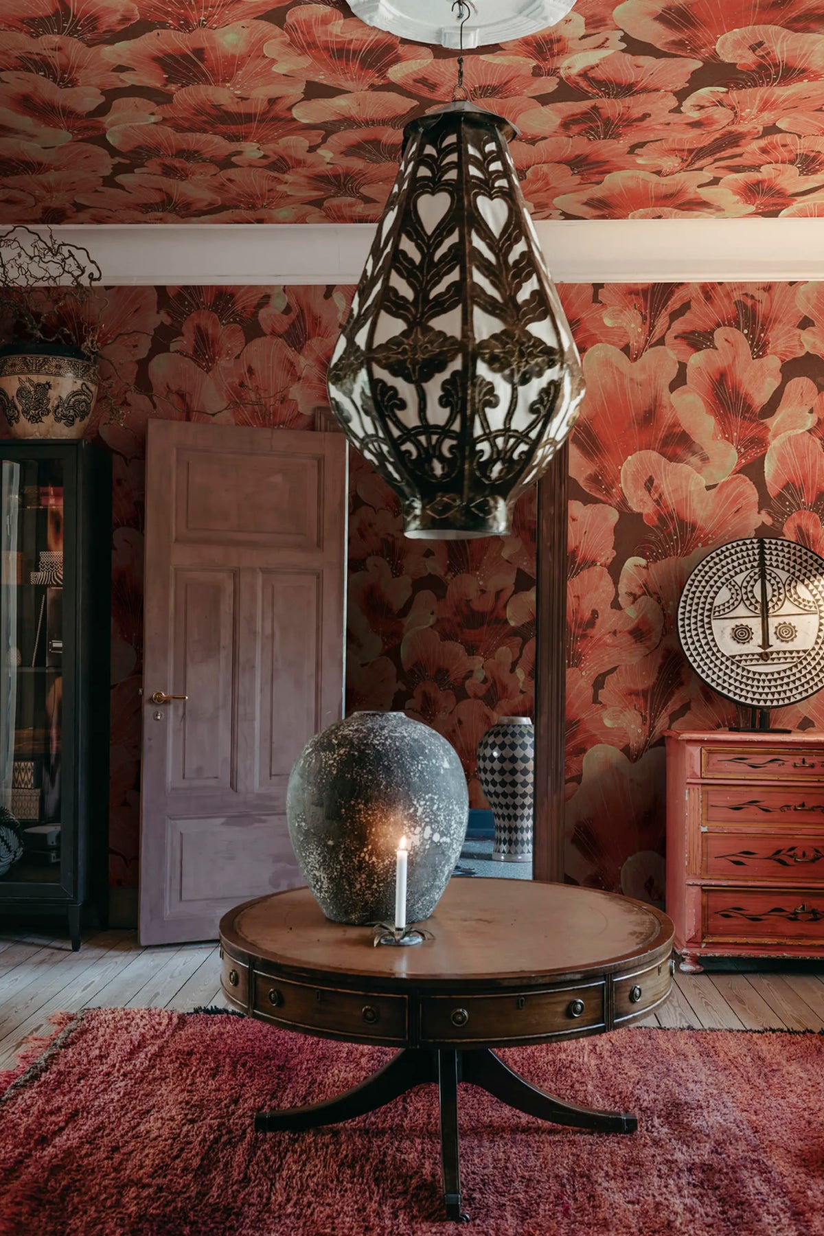 Corals, Red Mural Wallpaper - room preview 02