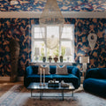 Corals, Blue Mural Wallpaper - room preview 02