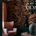 Guppy, Brown Mural Wallpaper - room preview 02