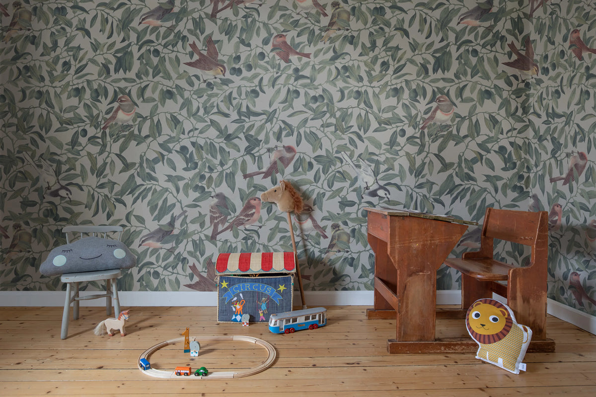 Backwood Birds, Sand Mural Wallpaper - room preview 02