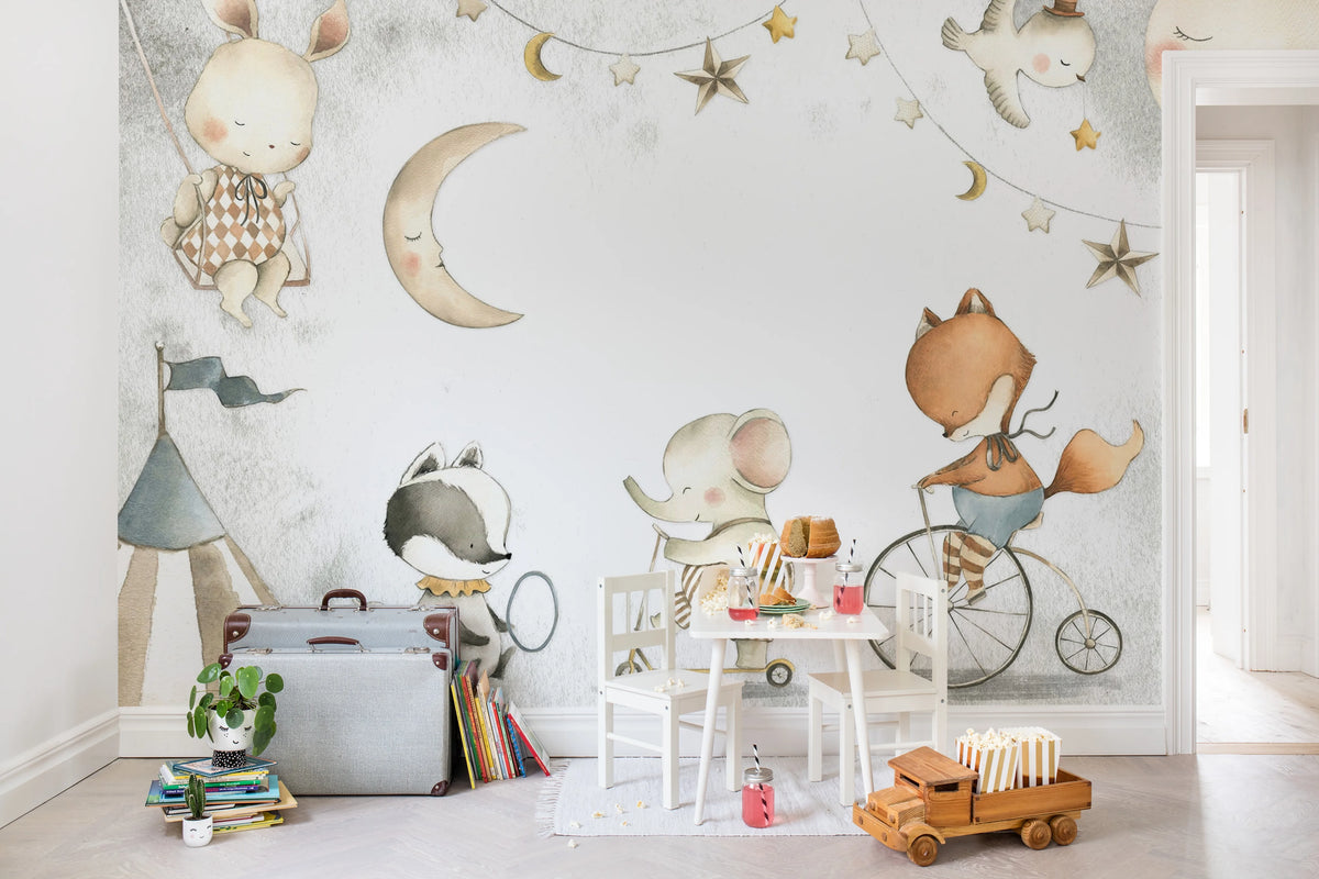 Happy Circus Mural Wallpaper - room preview 02