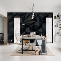 Acoustic Panel, Black Mural Wallpaper - room preview 02