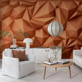 Acoustic Panel, Orange Mural Wallpaper - room preview 02