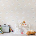 Cute Stars, Peach Mural Wallpaper - room preview 02