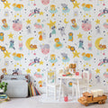 Cute Stickers Mural Wallpaper - room preview 02
