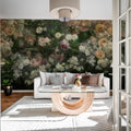 Drape of Roses, Midnight Mural Wallpaper - room preview 02