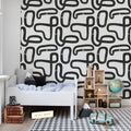 Race Track, Graphite Mural Wallpaper - room preview 02
