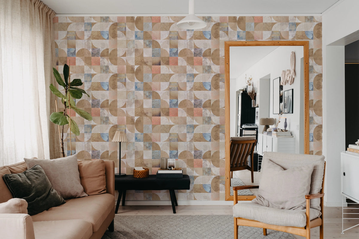 Multi Blocks, Sand Mural Wallpaper - room preview 02