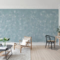 Soft Chinoiserie, Baby Blue Mural Wallpaper - room preview 02