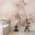 Polar Bear, Soft Pink Mural Wallpaper - room preview 02