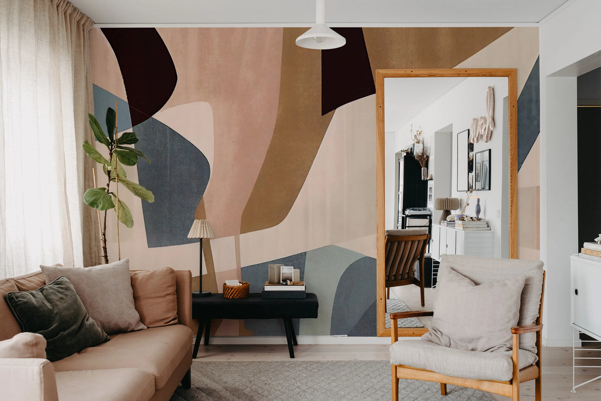 Abstract Mural Wallpaper - room preview 02