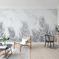 Hummingbird Leafs Mural Wallpaper - room preview 02