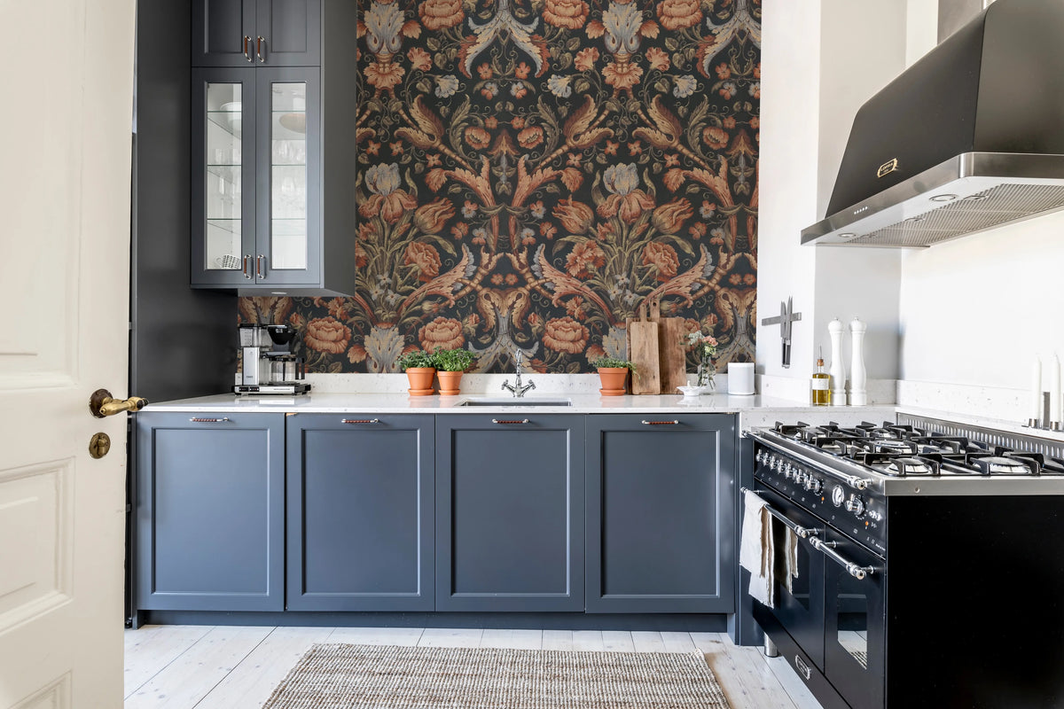 Vintage Tapestry, Red Mural Wallpaper - room preview 02