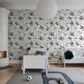 Frenchies, Dot Mural Wallpaper - room preview 02