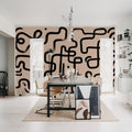 Artzy Path, Pink Mural Wallpaper - room preview 02