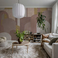 Lovely Arches, Pink Mural Wallpaper - room preview 02