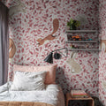 Lullaby, Pink Mural Wallpaper - room preview 02