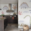 Dinosaur Oasis, Multi Mural Wallpaper - room preview 02