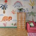 Dinosaur Oasis, Beige Mural Wallpaper - room preview 02