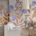 Big Blossom, Lilac Mural Wallpaper - room preview 02