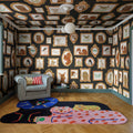 Pet Frames, Black Mural Wallpaper - room preview 02