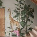 Wildlife stroll, Yellow Mural Wallpaper - room preview 02