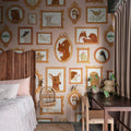 Pet Frames, Pink Mural Wallpaper - room preview 02