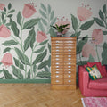 Big Blossom, Light Pink Mural Wallpaper - room preview 02