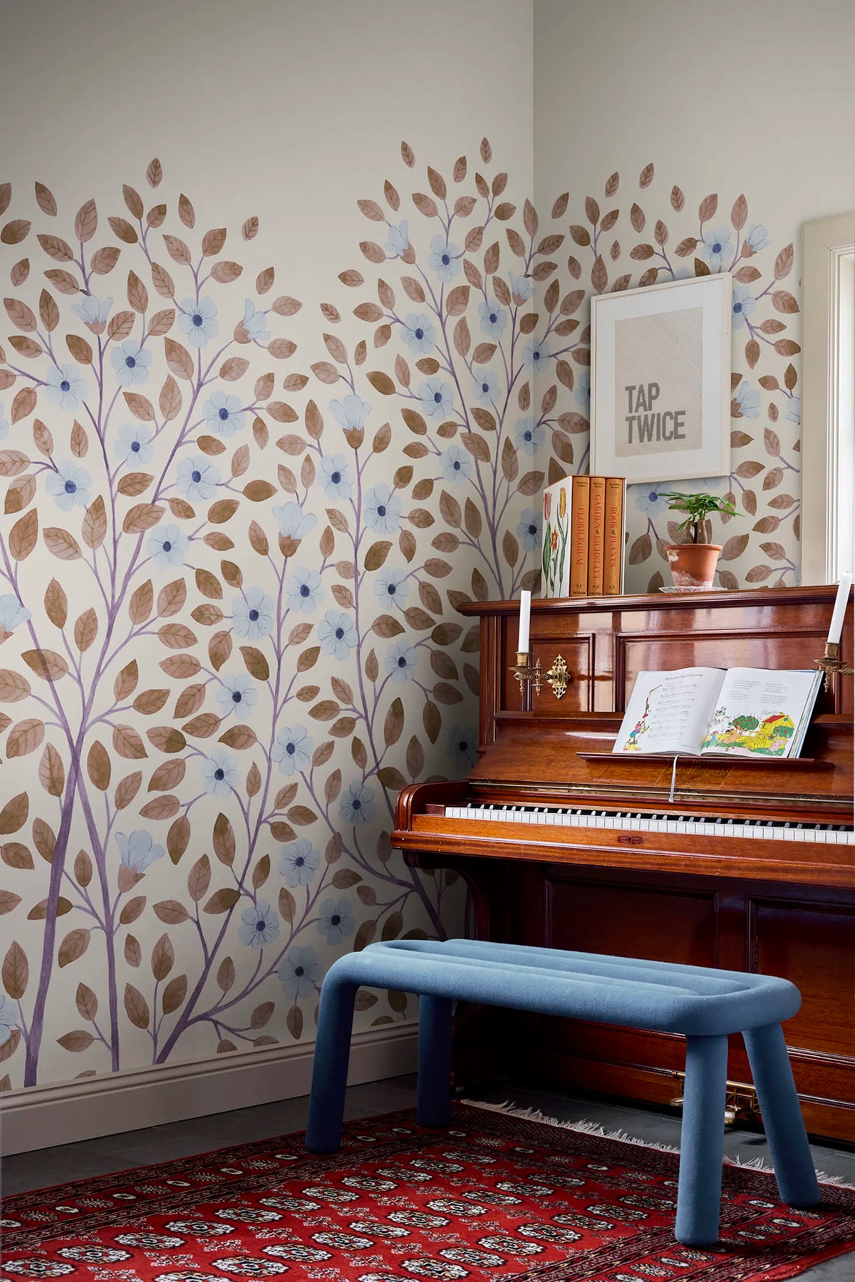 Blossom Tree, Beige Mural Wallpaper - room preview 02