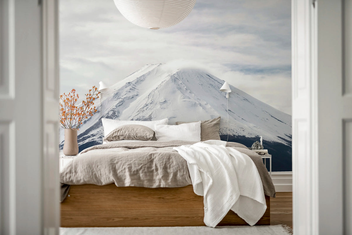 Mountain Top, Gray Mural Wallpaper - room preview 02