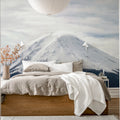 Mountain Top, Gray Mural Wallpaper - room preview 02
