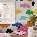 Cloudy, Rainbow Mural Wallpaper - room preview 02