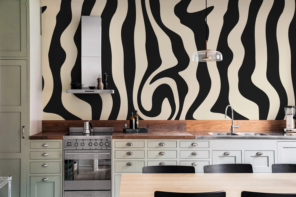 Dizzy, Black Mural Wallpaper - room preview 02
