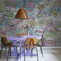 Comics, Vintage Mural Wallpaper - room preview 02
