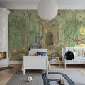 Fairy Tale, Forest Green Mural Wallpaper - room preview 02