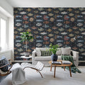 Fish Shoal, Night Mural Wallpaper - room preview 02