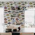 Fish Shoal, Sand Mural Wallpaper - room preview 02