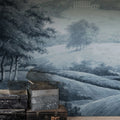 Hilltop House, Blue Mural Wallpaper - room preview 02