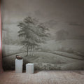 Hilltop House, Beige Mural Wallpaper - room preview 02